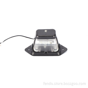 24V 2Pcs LED License Plate Light Surface Mount for Trailer UTV ATV Truck RV Boat